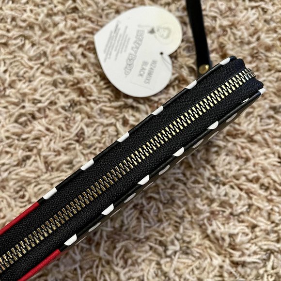 Betty Boop Women’s Polka Dots Long Zip Around Wallet (New) - Picture 4 of 5